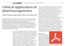 Clinical application of ...