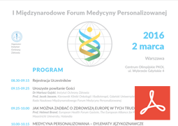 I Międzynarodowe Forum Medycyny...