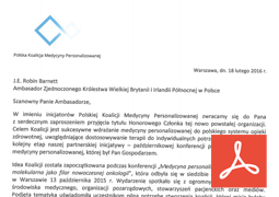 List do ambasadora Brytyjskiego